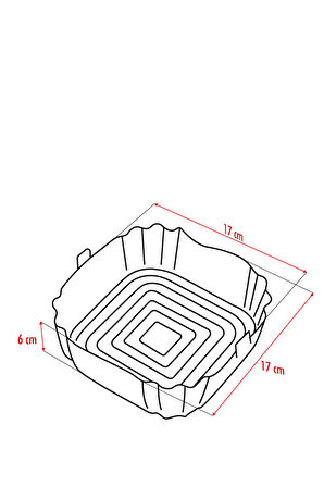 Bütün Airfryer'lere Uyumlu Siyah Silikon Pişirme Kabı