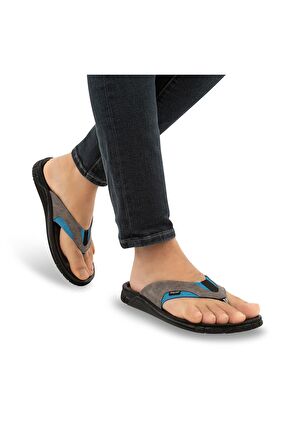 Muya 31314 M Astra Parmak Arası Mavi Erkek Terlik