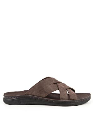 Muya 31318 M Tiger Casual Günlük Kahverengi Erkek Terlik