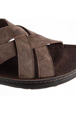 Muya 31318 M Tiger Casual Günlük Kahverengi Erkek Terlik