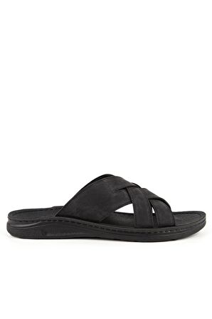 Muya 31318 M Tiger Casual Günlük Siyah Erkek Terlik