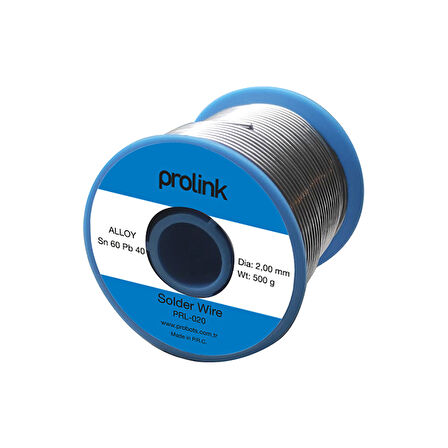 PROLİNK PRL-020 500 gr SN60 PB40 2,00 mm Makara Lehim;Prolink