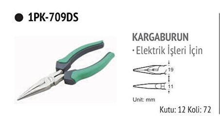 1PK-709DS KARGABURUN 150MM UZUN ;Proskit