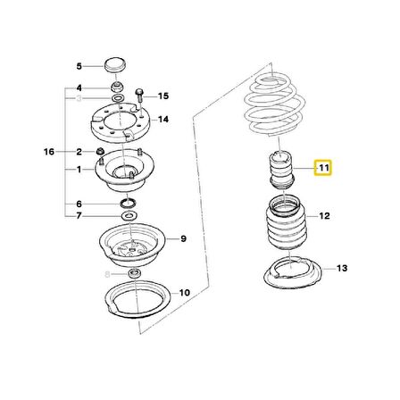 BMW ÖN AMORTİSÖR TAKOZU FEBİ OEM NO 31331140140