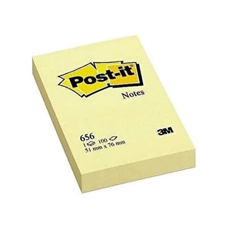 Post-it 656 51x76mm Yapışkanlı Not Kağıdı 656