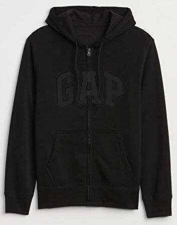 Gap V-Heritage Gap Logo Fz 499917 Erkek Kapüşonlu Fermuarlı Sweatshirt