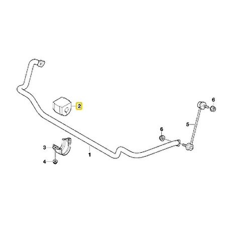 BMW E46 ÖN VİRAJ DEMİR LASTİĞİ 31351095271
