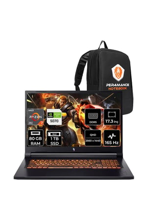 Nitro V17 AI Ryzen 7 260 80GB 1TB SSD RTX5070/8GB 85W 17.3" QHD 165Hz FDOS Gaming Laptop