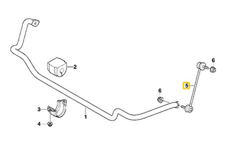 BMW E46 X DRİVE FORMPART ÖN SOL VİRAJ ASKI ROTU 31356751079