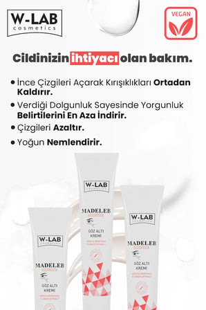 W-Lab Cosmetics Madeleb Göz Altı Kremi 20 ML
