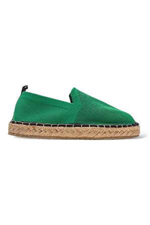 Unisex El Yapımı Triko Espadril Yeşil