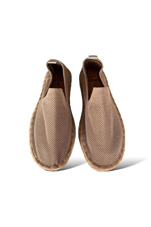 Unisex El Yapımı Triko Espadril KUM