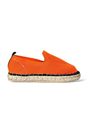 Unisex El Yapımı Triko Espadril ORANJ