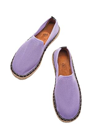 Unisex El Yapımı Triko Espadril Lila