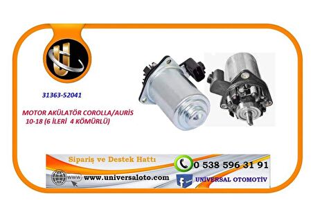 MOTOR AKÜLATÖR COROLLA 10-18/AURİS (6 İLERİ / 31363-52041