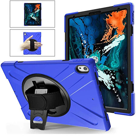 Ally İPad Pro 12.9 3 Katmanlı Standlı Zırh Kılıf/Shockproof