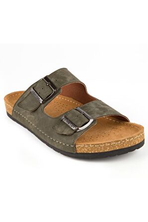 Muya 31402 M Maha Casual Günlük Haki Erkek Terlik