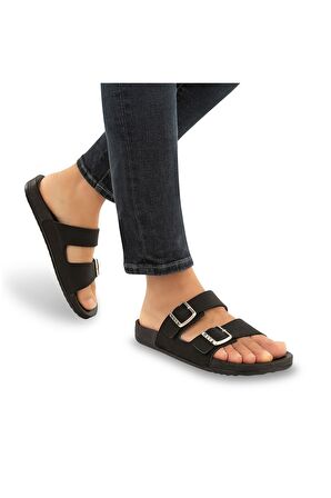 Muya 31410 Mba Nova Casual Günlük Siyah Erkek Terlik