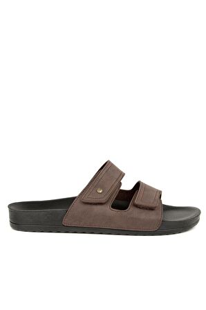 Muya 31411 M Roma Casual Günlük Kahverengi Erkek Terlik