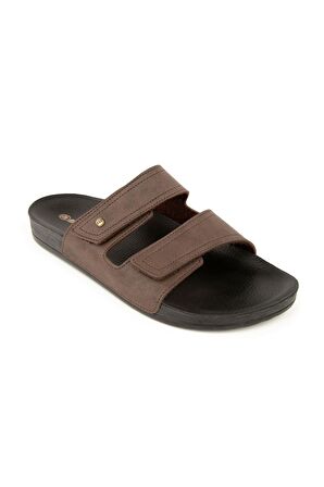 Muya 31411 M Roma Casual Günlük Kahverengi Erkek Terlik