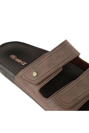 Muya 31411 M Roma Casual Günlük Kahverengi Erkek Terlik