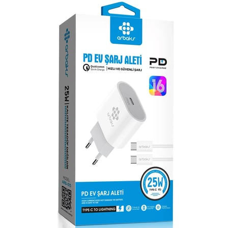 IP 16 Serisi PD 25W Şarj Aleti ARB-013T