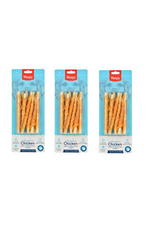 Wanpy Deri Üzerine Tavuk Sarılı Burgu Çubuk  85 Gr. X 3 Adet