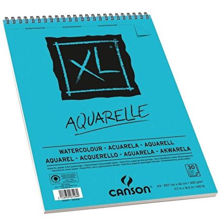 Canson XL Aquarelle Sulu Boya Blok 300g A3 30 Yaprak