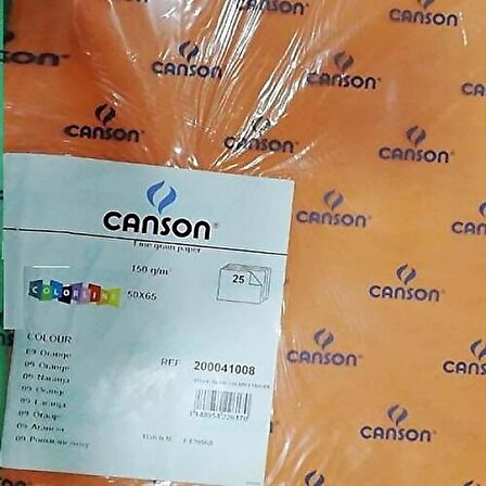 Canson Colorline Fon Kartonu No9 Portakal Turuncusu 41008