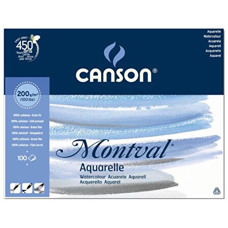 Canson Montval Watercolour Sulu Boya Blok 200g 100 Yaprak 24x32cm