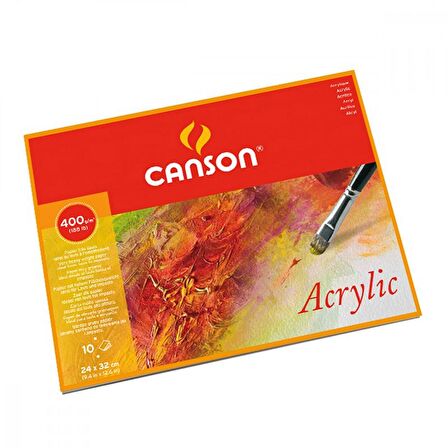 Canson Acrylic Blok Cold Pressed 400g 10 Yaprak 24x32cm