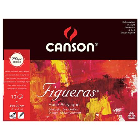 Canson Figueras Blok Canvas Grain 290g 10 Yaprak 19x25