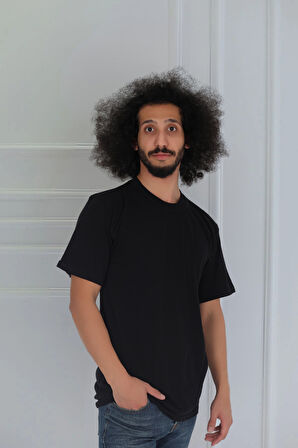 Erkek Slim Fit Sıfır Yaka Fanila T-Shirt 