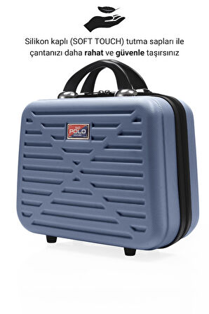 G&D Polo Suitcase Abs Çivit Mavi Seyahat & Makyaj & El Çantası 315.07-CivitMavi