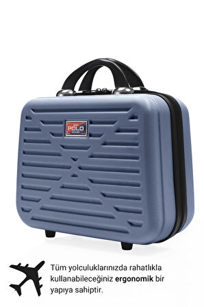 G&D Polo Suitcase Abs Çivit Mavi Seyahat & Makyaj & El Çantası 315.07-CivitMavi