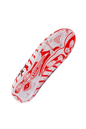 Çoraplı Bilekli Boğazlı Krampon Futbol Ayakkabısı SİYAH - KIRMIZI