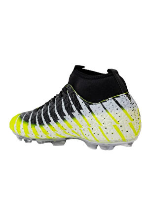 Çoraplı Bilekli Boğazlı Krampon Futbol Ayakkabısı SARI - SİYAH