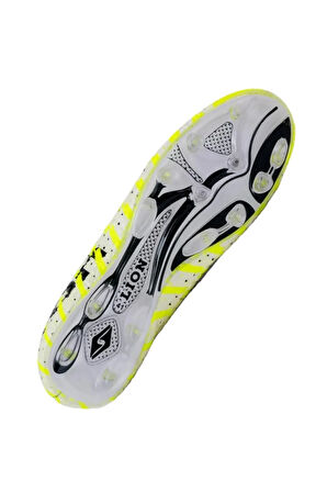 Çoraplı Bilekli Boğazlı Krampon Futbol Ayakkabısı SARI - SİYAH