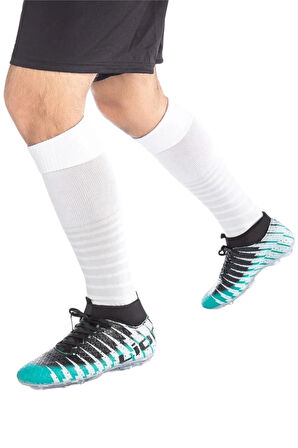 Çoraplı Bilekli Boğazlı Krampon Futbol Ayakkabısı SU YEŞİLİ - SİYAH