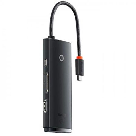 Baseus 20CM 100W 6 Port Type-C + PD Çoğaltıcı Dönüştürücü Hub 5Gbps Veri Aktarım 4K Hdmi Type-C + PD HUB Adaptör