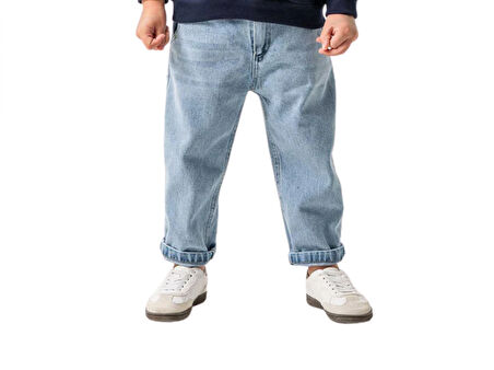 BEL LASTİKLİ ERKEK JEANS PANTOLON