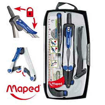 Maped 7''li Uzatma Ayaklı Teknik Pergel Seti 538717