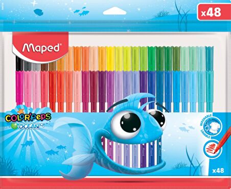 MAPED KEÇELİ KALEM COLOR PEP'S OCEAN 48 Lİ 845726