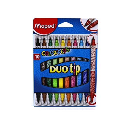 Maped Keçeli Boya Kalemi Peps Duo Tip 12 Renk 849010