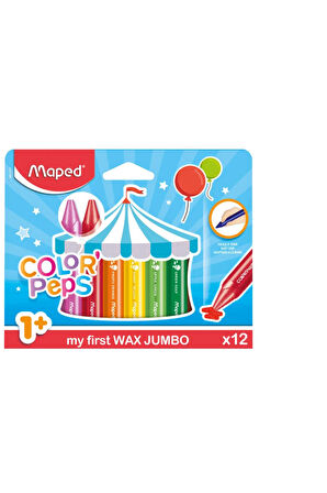 Color Pep 12'li Jumbo Wax Boya Kalemleri (my first WAX JUMBO)