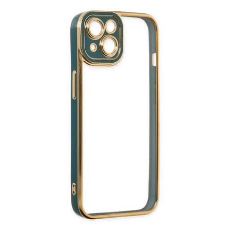 Apple iPhone 14 Plus Kılıf Liva Lens Silikon - Yeşil