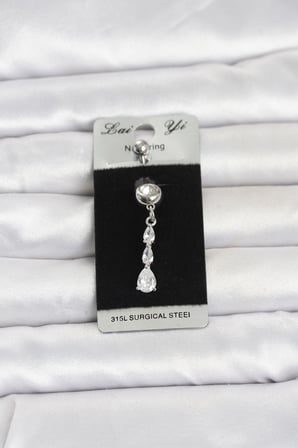 316L Cerrahi Çelik Sallantılı Damla Model Göbek Piercing TJ-PR1398