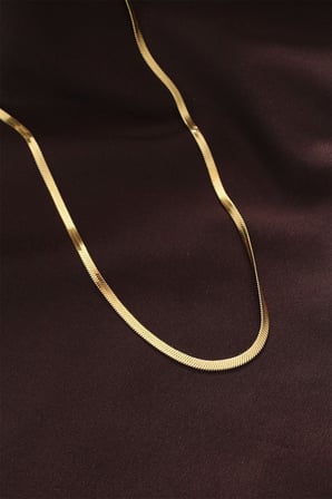 316L Çelik Altın Renk 60 cm İtalyan Zincir Kolye 5886