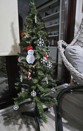 Çam Ağacı Süsleri – Yılbaşı süsleri –– Yeni yıl – Kardan adam - Çorap - Kar tanesi objeler -  20 Adet OBJE