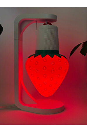 FRULAMP ABAJUR ÇİLEK TEMALI ABAJUR GECE LAMBASI MASA TİPİ